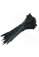 Fascette stringenti in plastica nylon nere per cavi fili cablaggio PC 10 cm