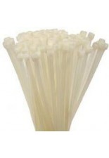 100 Fascette bianche in plastica 100 Fascette in nylon misura 200 MM X 3,6 MM