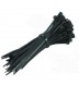 100 fascette stringenti in plastica nylon nere per cavi fili cablaggio PC 10 CM